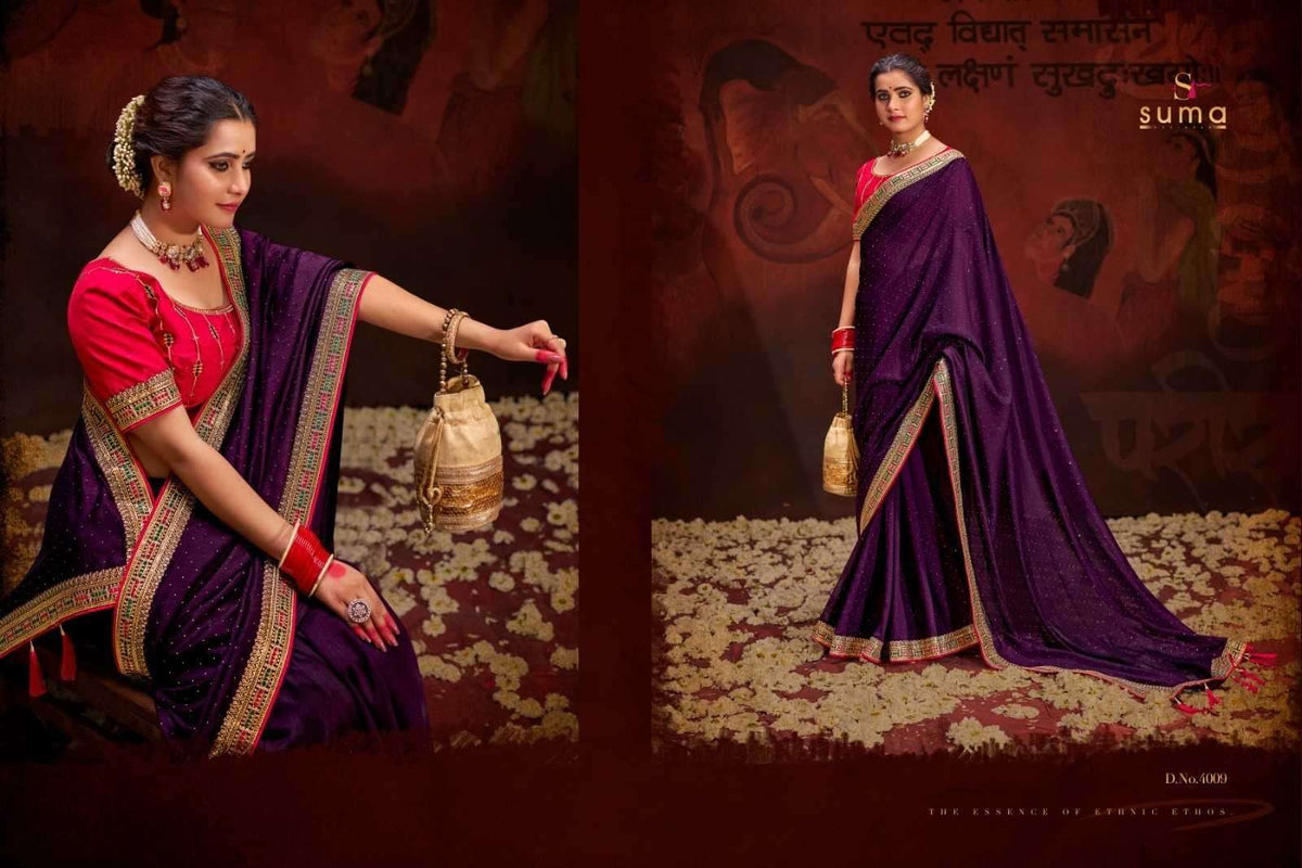 Suma Aayushi Saree Wholesale Catalogue - Amrah Wholesale