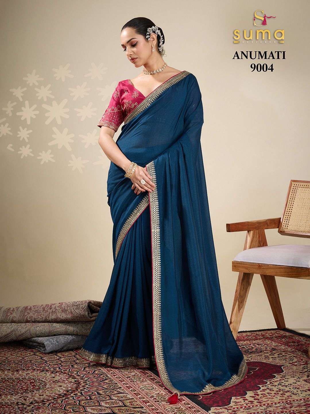 Suma Designer Anumati Vichitra Silk Saree Collection - Amrah Wholesale