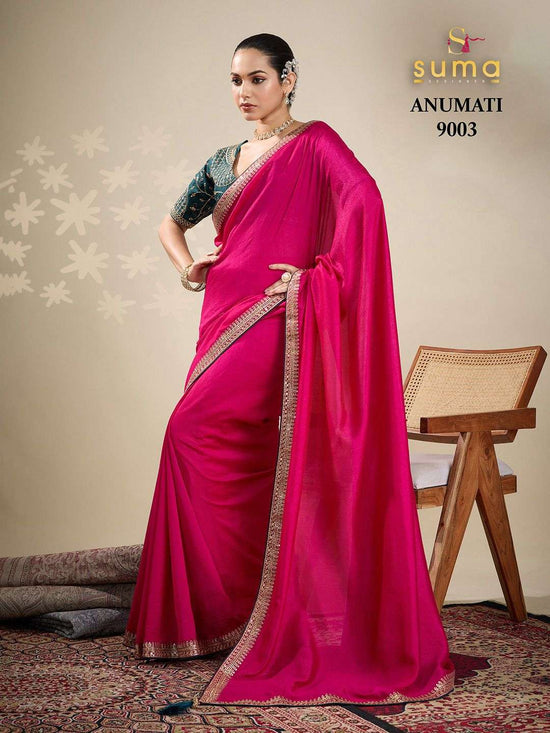 Suma Designer Anumati Vichitra Silk Saree Collection - Amrah Wholesale