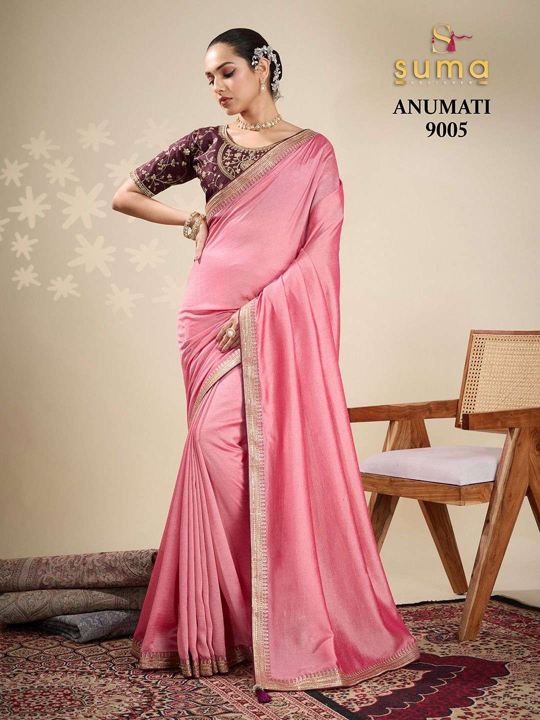 Suma Designer Anumati Vichitra Silk Saree Collection - Amrah Wholesale