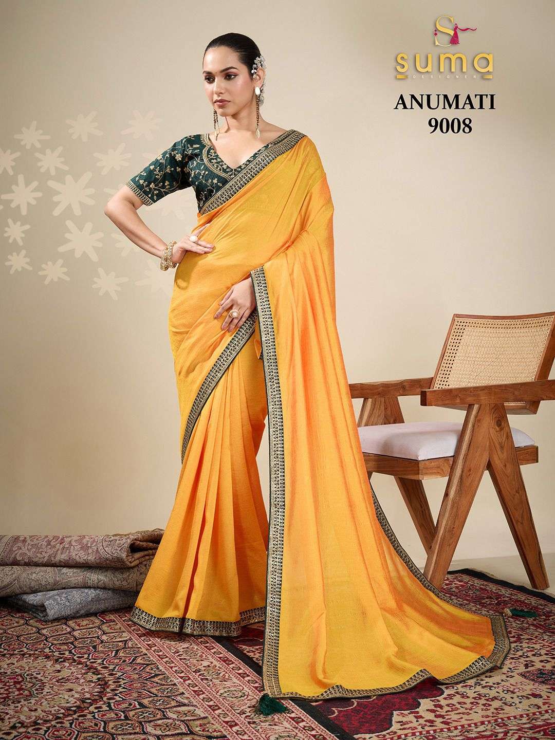 Suma Designer Anumati Vichitra Silk Saree Collection - Amrah Wholesale