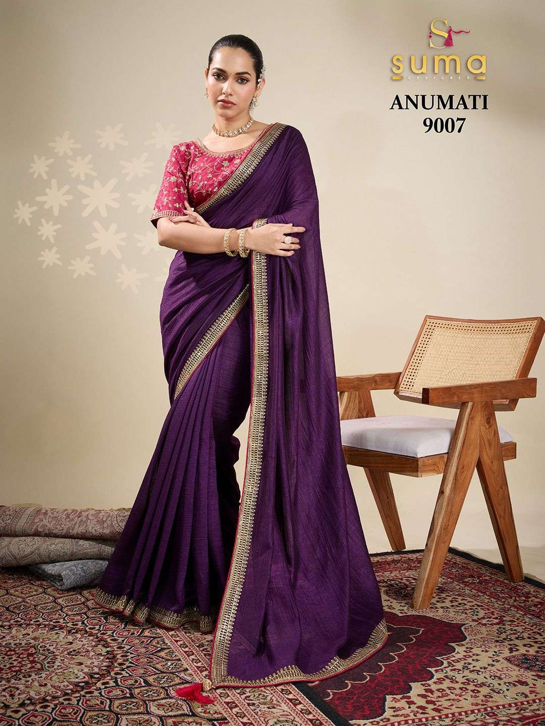 Suma Designer Anumati Vichitra Silk Saree Collection - Amrah Wholesale