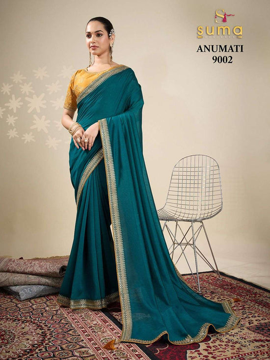 Suma Designer Anumati Vichitra Silk Saree Collection - Amrah Wholesale