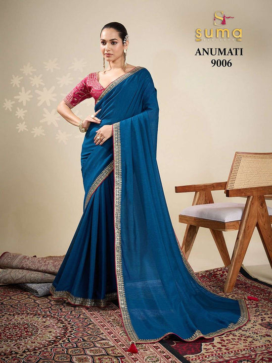 Suma Designer Anumati Vichitra Silk Saree Collection - Amrah Wholesale