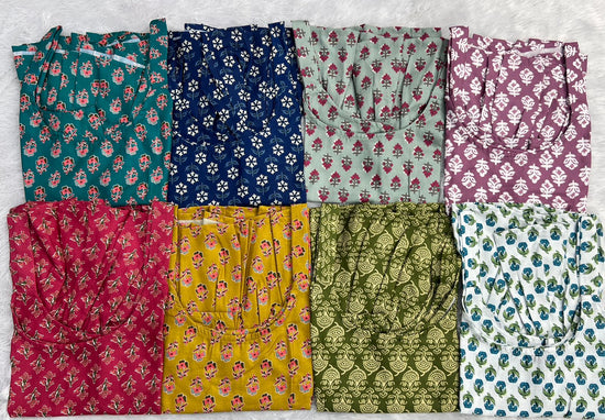 Summer Tops And Shirt Kurta Cotton Printed Tops Collection - Amrah Wholesale