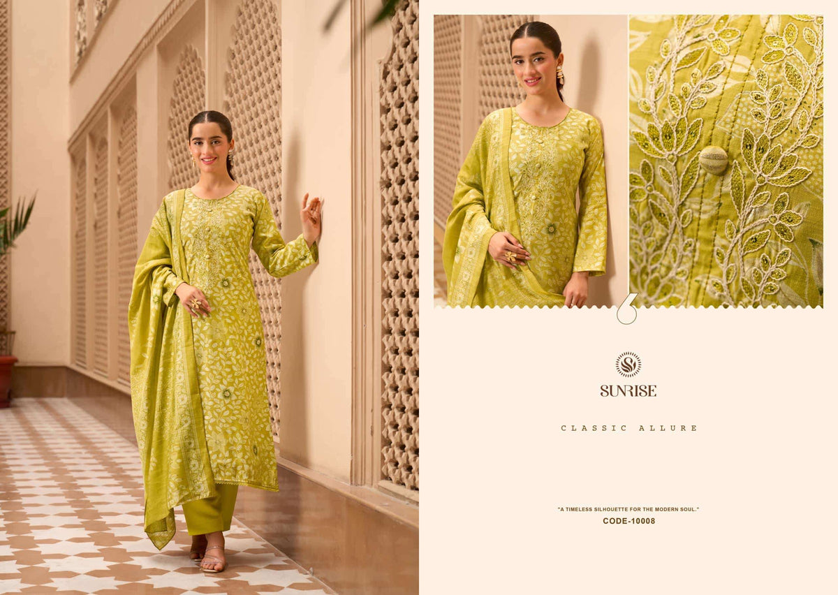 Sunrise Sabaya Silk Vol 10 Vintage Silk Dress Material