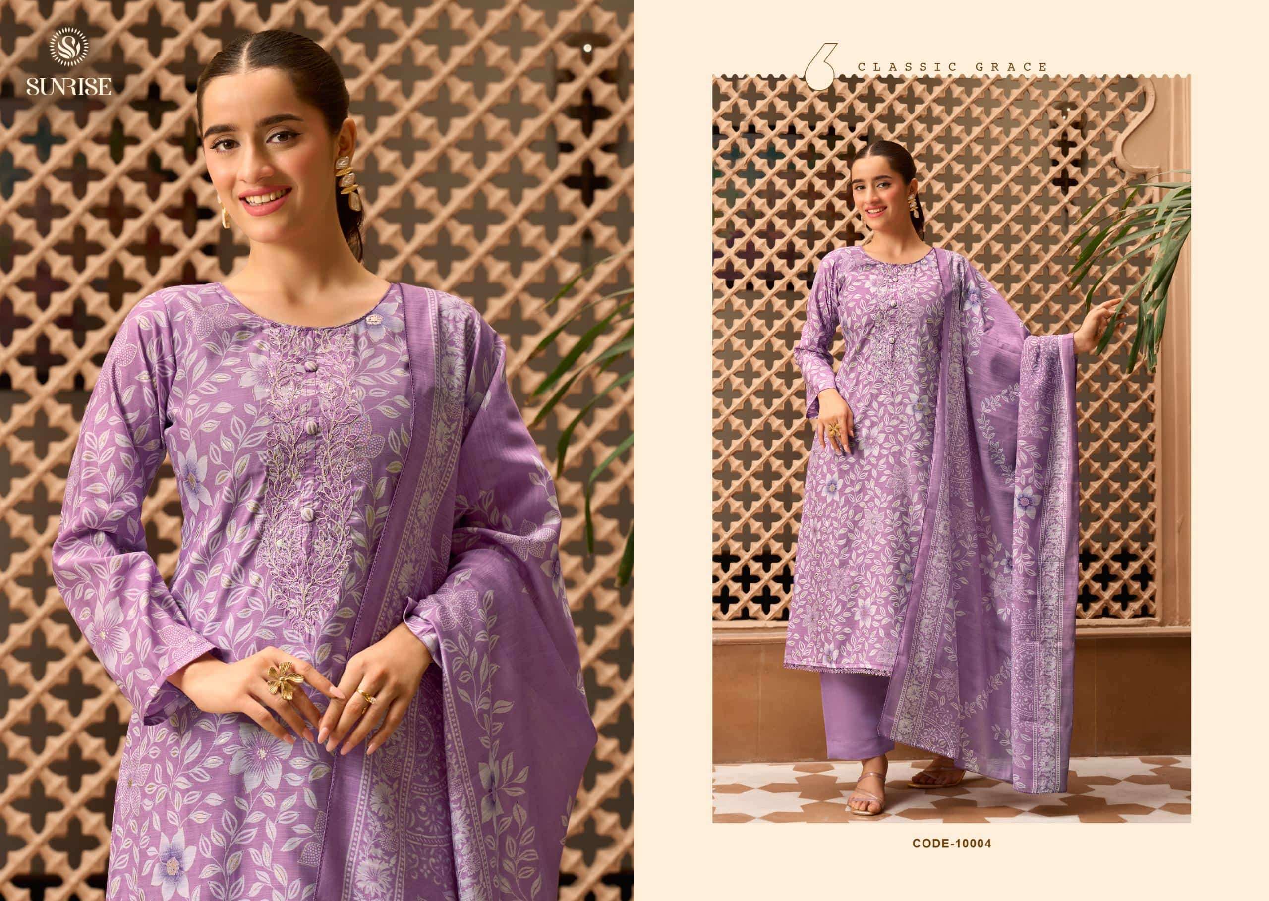 Sunrise Sabaya Silk Vol 10 Vintage Silk Dress Material