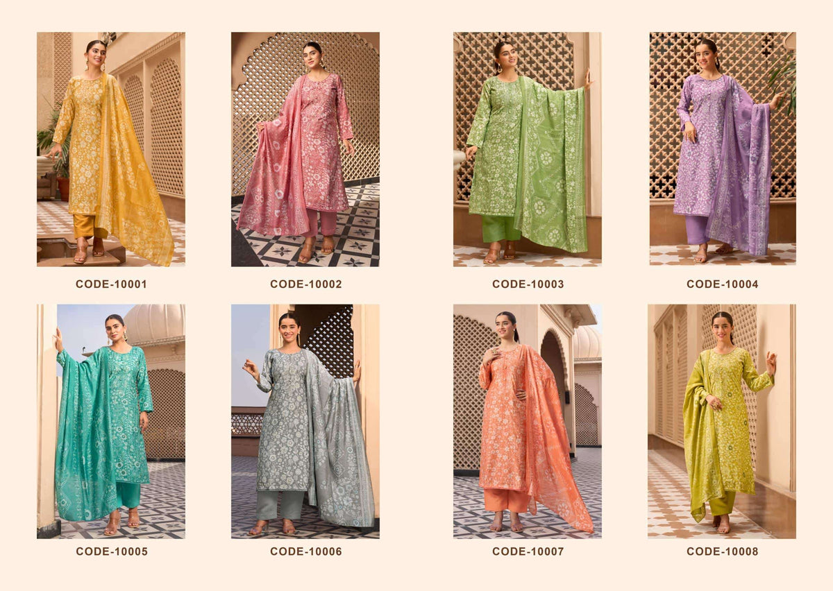 Sunrise Sabaya Silk Vol 10 Vintage Silk Dress Material