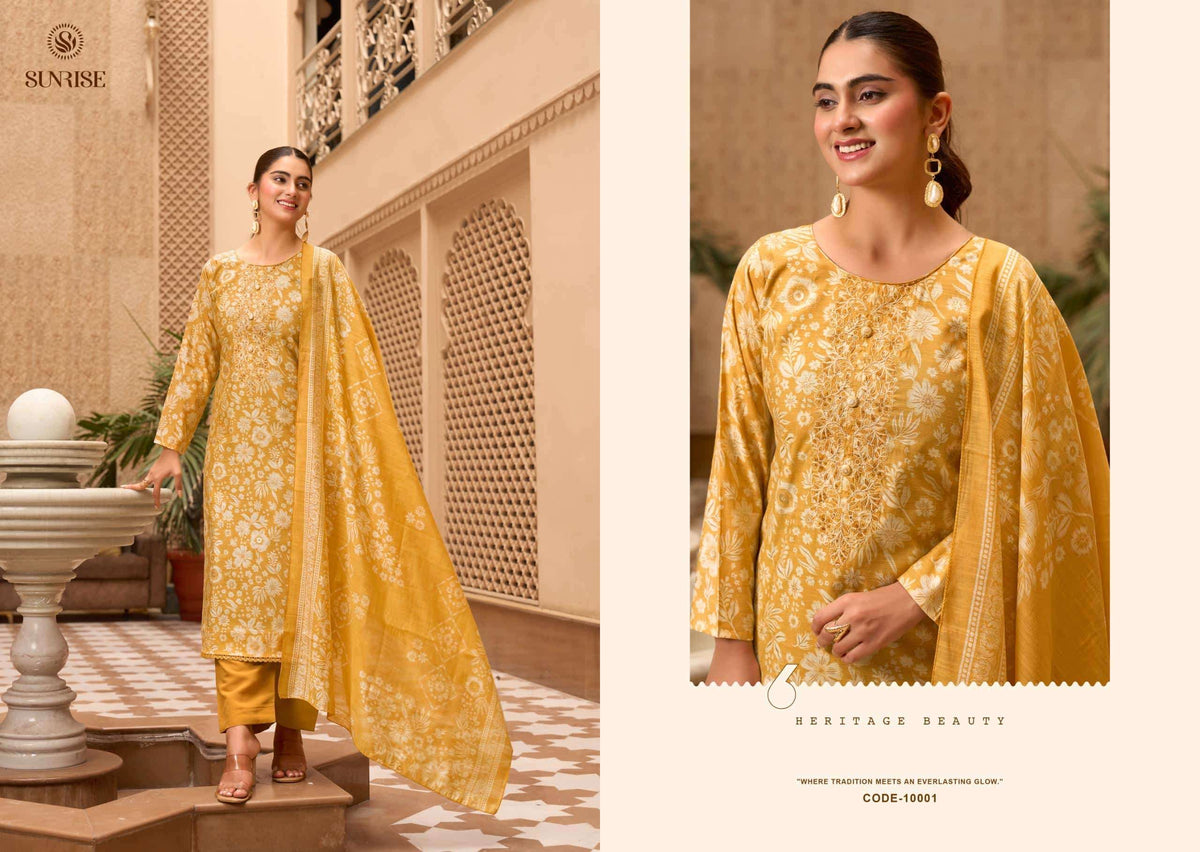 Sunrise Sabaya Silk Vol 10 Vintage Silk Dress Material