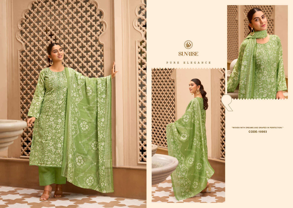Sunrise Sabaya Silk Vol 10 Vintage Silk Dress Material