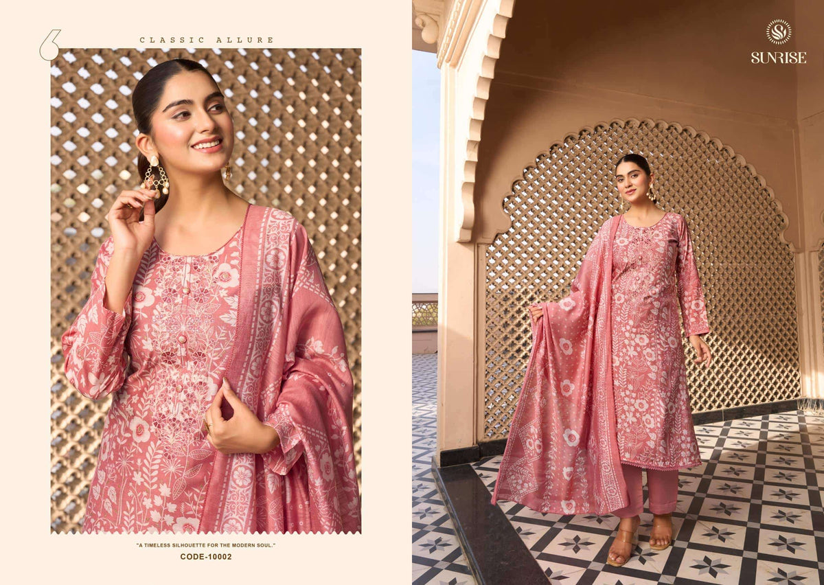 Sunrise Sabaya Silk Vol 10 Vintage Silk Dress Material