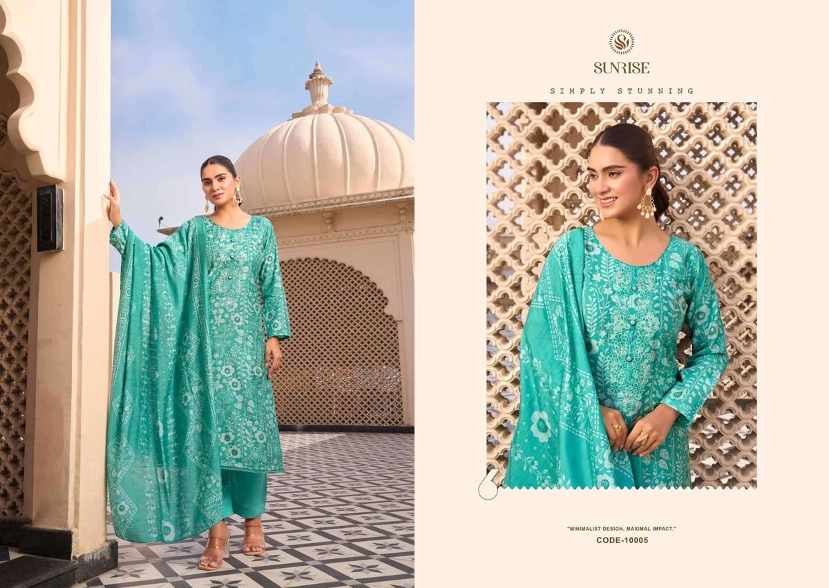 Sunrise Sabaya Silk Vol 10 Vintage Silk Dress Material