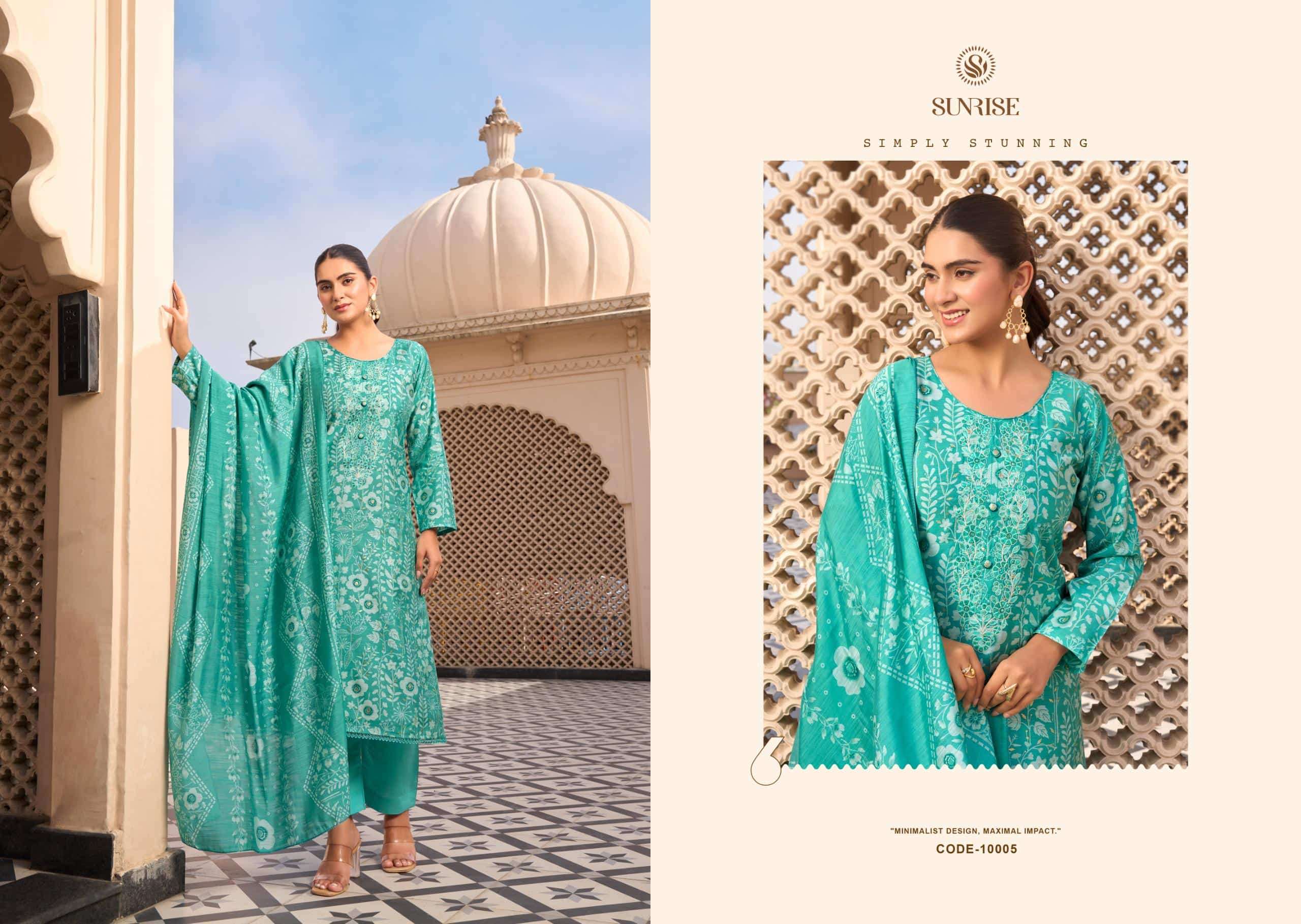 Sunrise Sabaya Silk Vol 10 Vintage Silk Dress Material