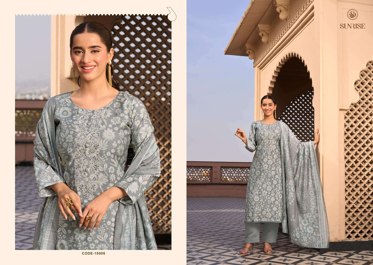 Sunrise Sabaya Silk Vol 10 Vintage Silk Dress Material