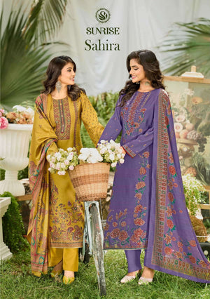 Sunrise Sahira Vintage Silk Designer Dress Material Wholesale Catalogue - Amrah Wholesale