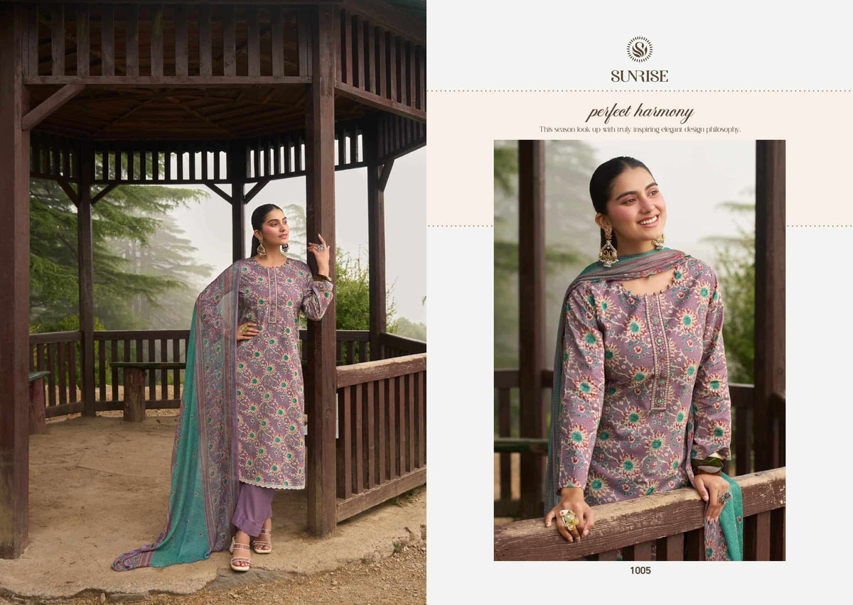 Sunrise Sajni Cambric Lawn Cotton Dress Material