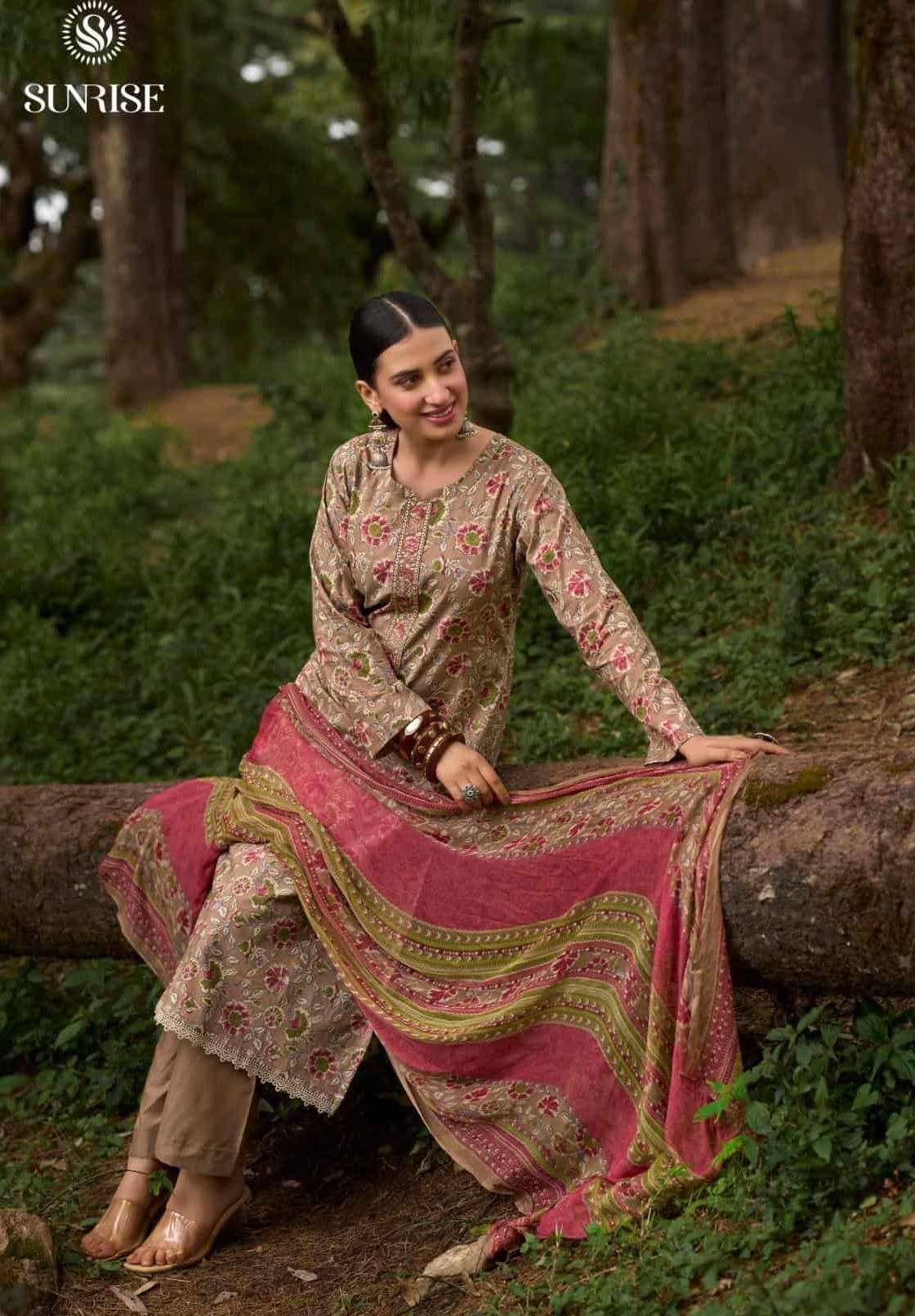 Sunrise Sajni Cambric Lawn Cotton Dress Material