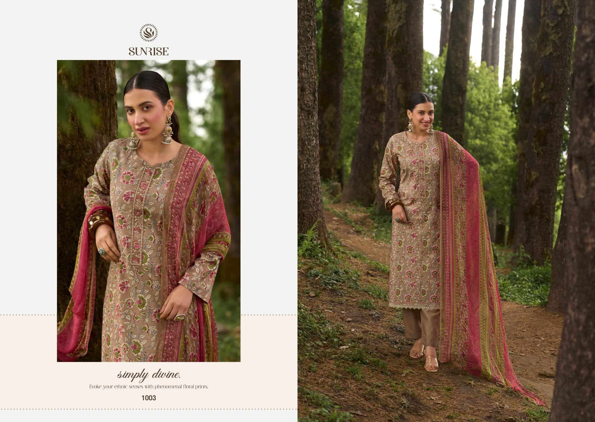 Sunrise Sajni Cambric Lawn Cotton Dress Material