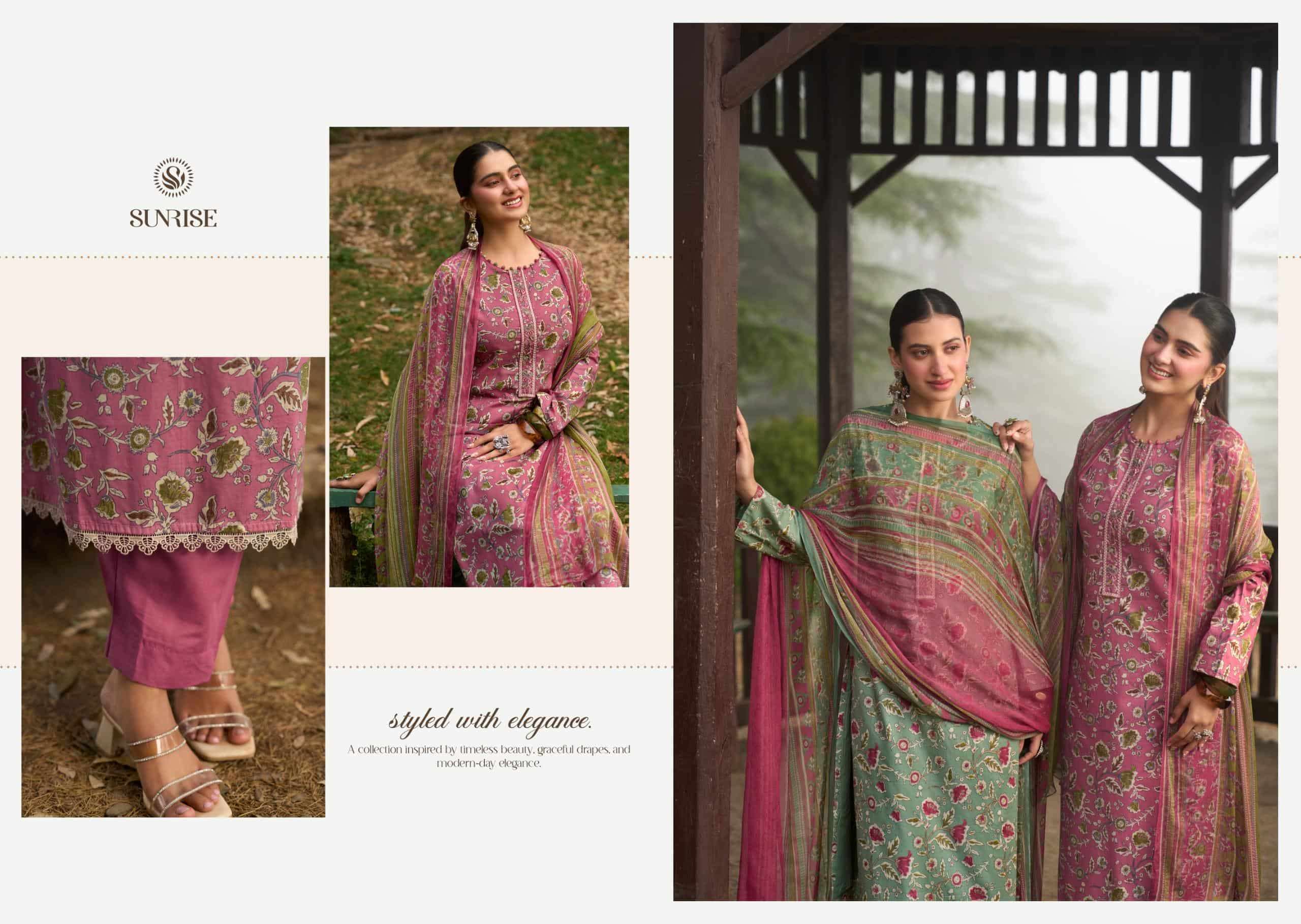 Sunrise Sajni Cambric Lawn Cotton Dress Material