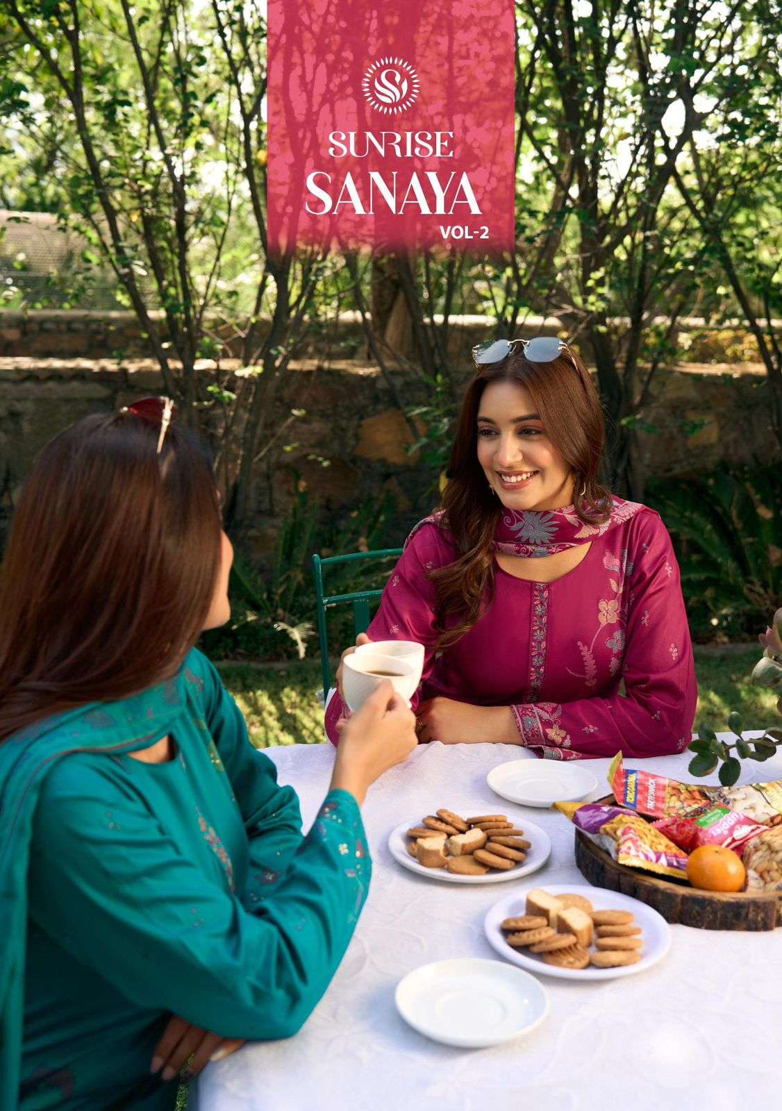 Sunrise Sanaya Vol 2 Heavy Jam Satin Embroidered Dress Material