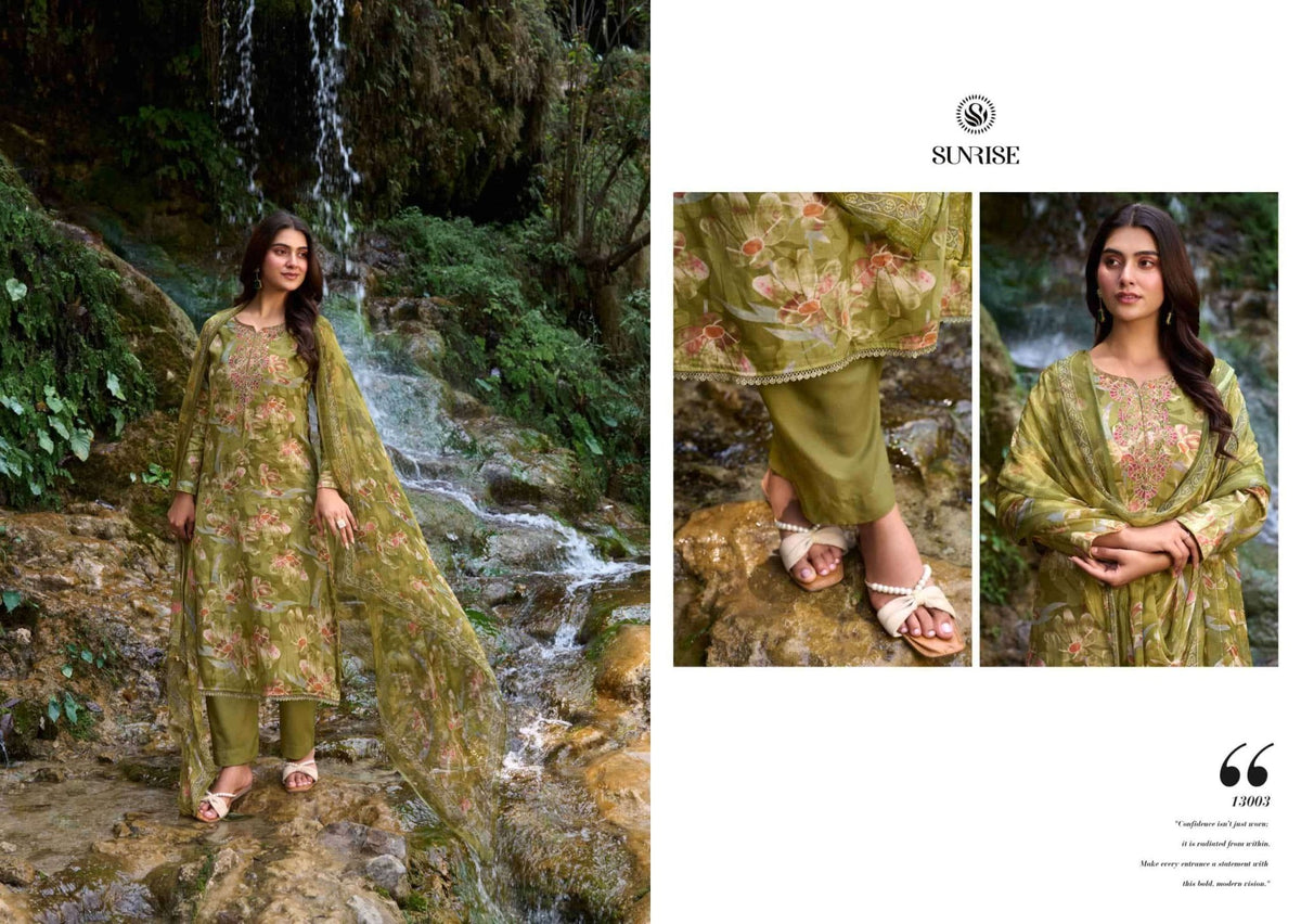 Sunrise Sania Vol 13 Jam Satin Dress Material - Amrah Wholesale
