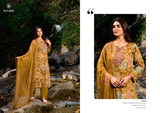 Sunrise Sania Vol 13 Jam Satin Dress Material - Amrah Wholesale