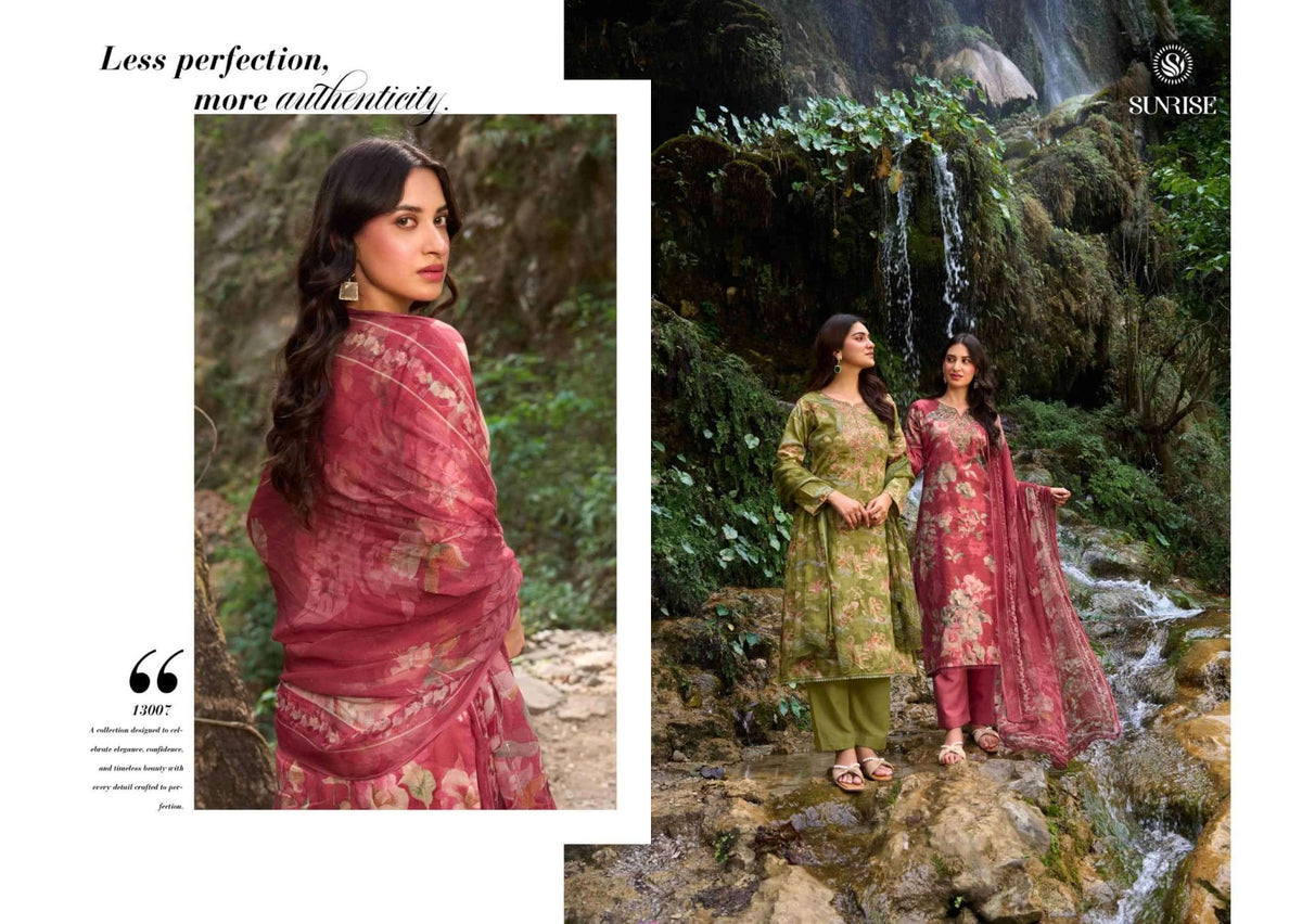 Sunrise Sania Vol 13 Jam Satin Dress Material - Amrah Wholesale