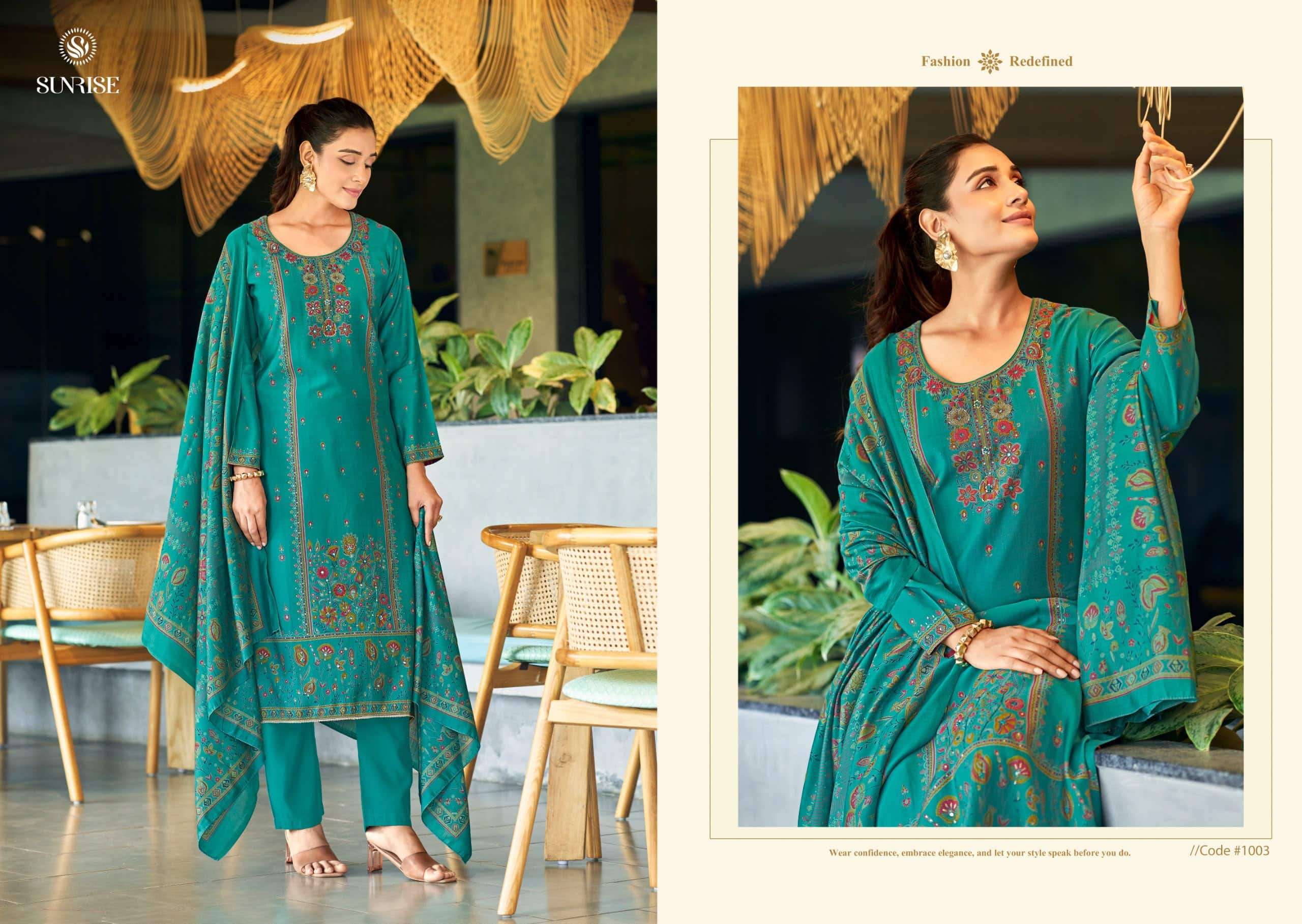 Sunrise Sefali Modal Silk Dress Material