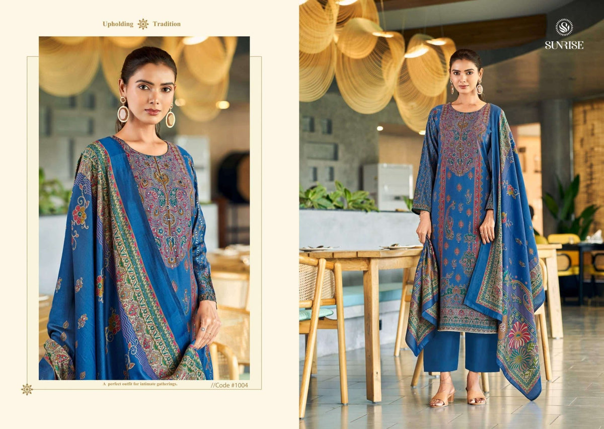 Sunrise Sefali Modal Silk Dress Material - Amrah Wholesale