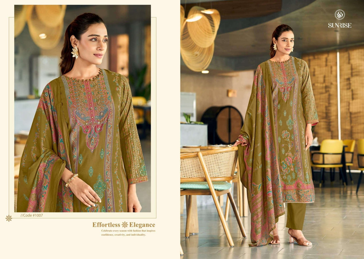 Sunrise Sefali Modal Silk Dress Material - Amrah Wholesale