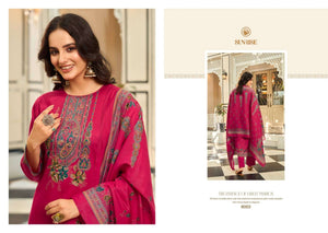 Sunrise Shilpa Vol 8 Heavy Jam Satin Dress Material - Amrah Wholesale