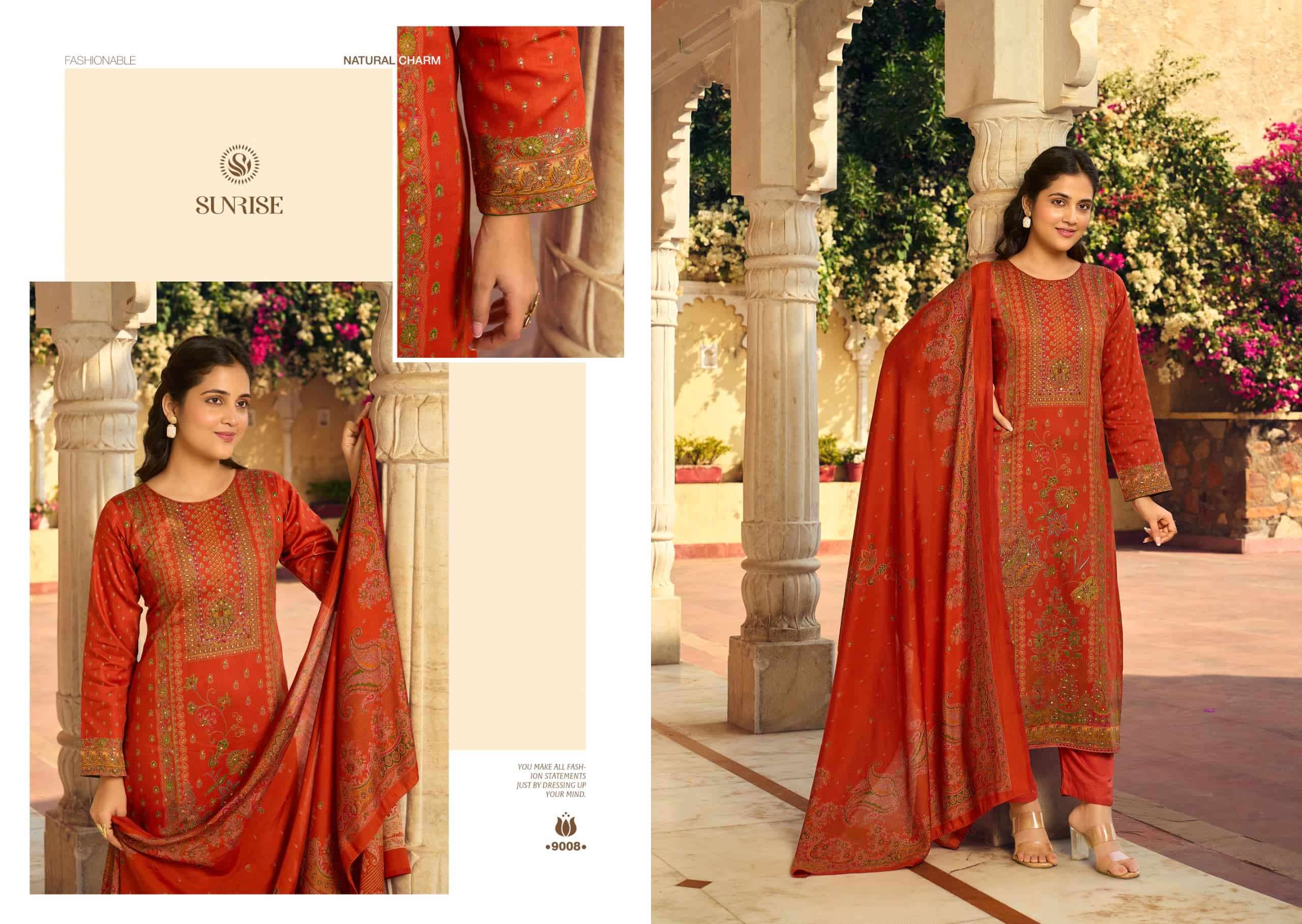 Sunrise Shilpa Vol 9 Jam Satin Dress Material
