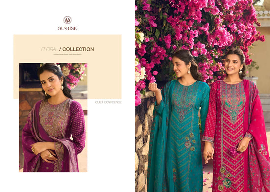 Sunrise Shilpa Vol 9 Jam Satin Dress Material