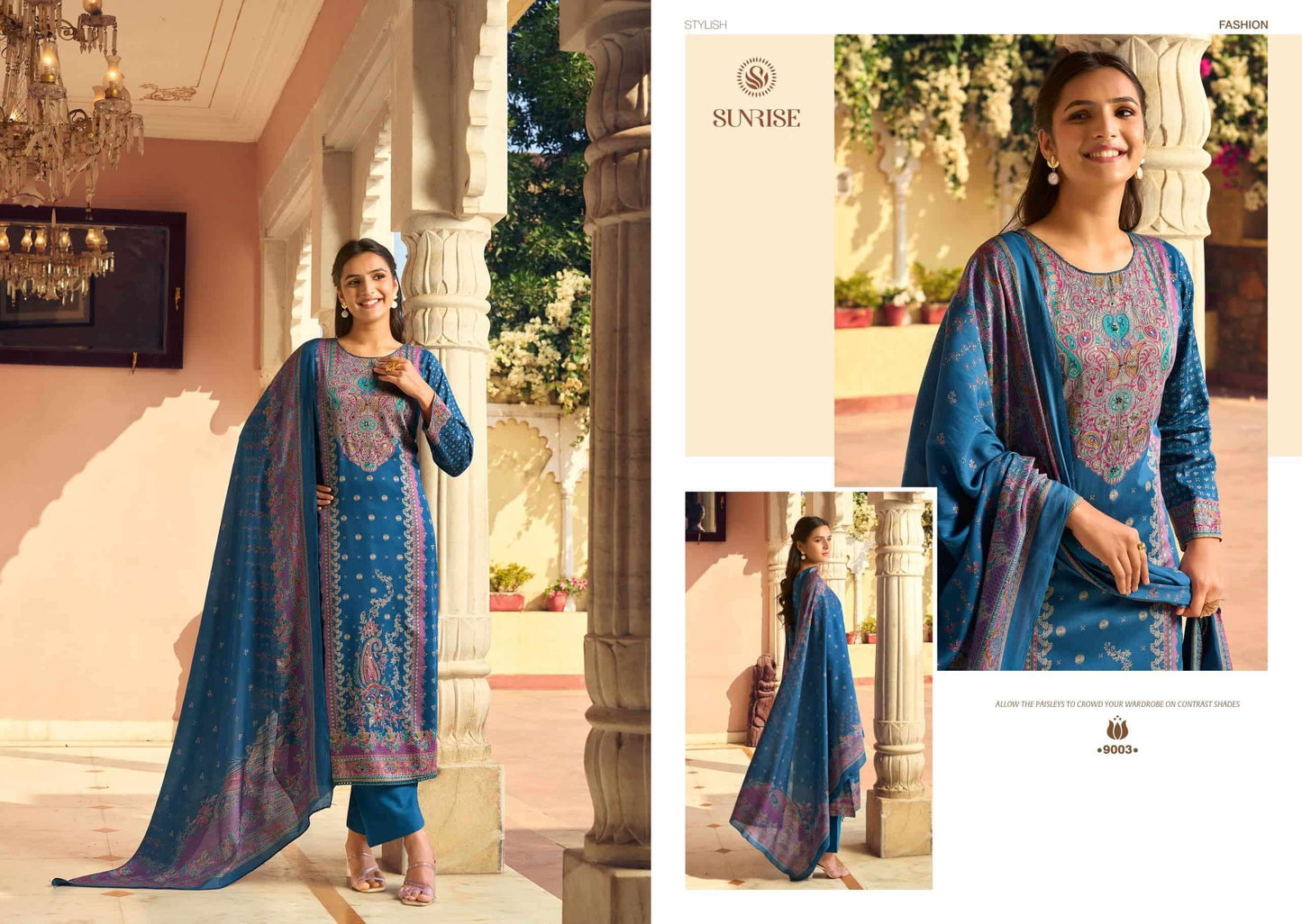 Sunrise Shilpa Vol 9 Jam Satin Dress Material