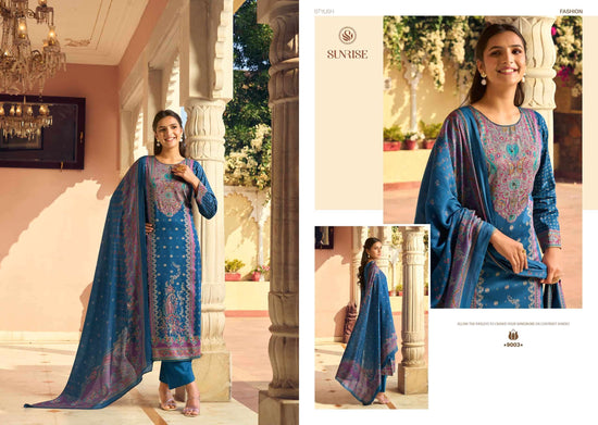 Sunrise Shilpa Vol 9 Jam Satin Dress Material