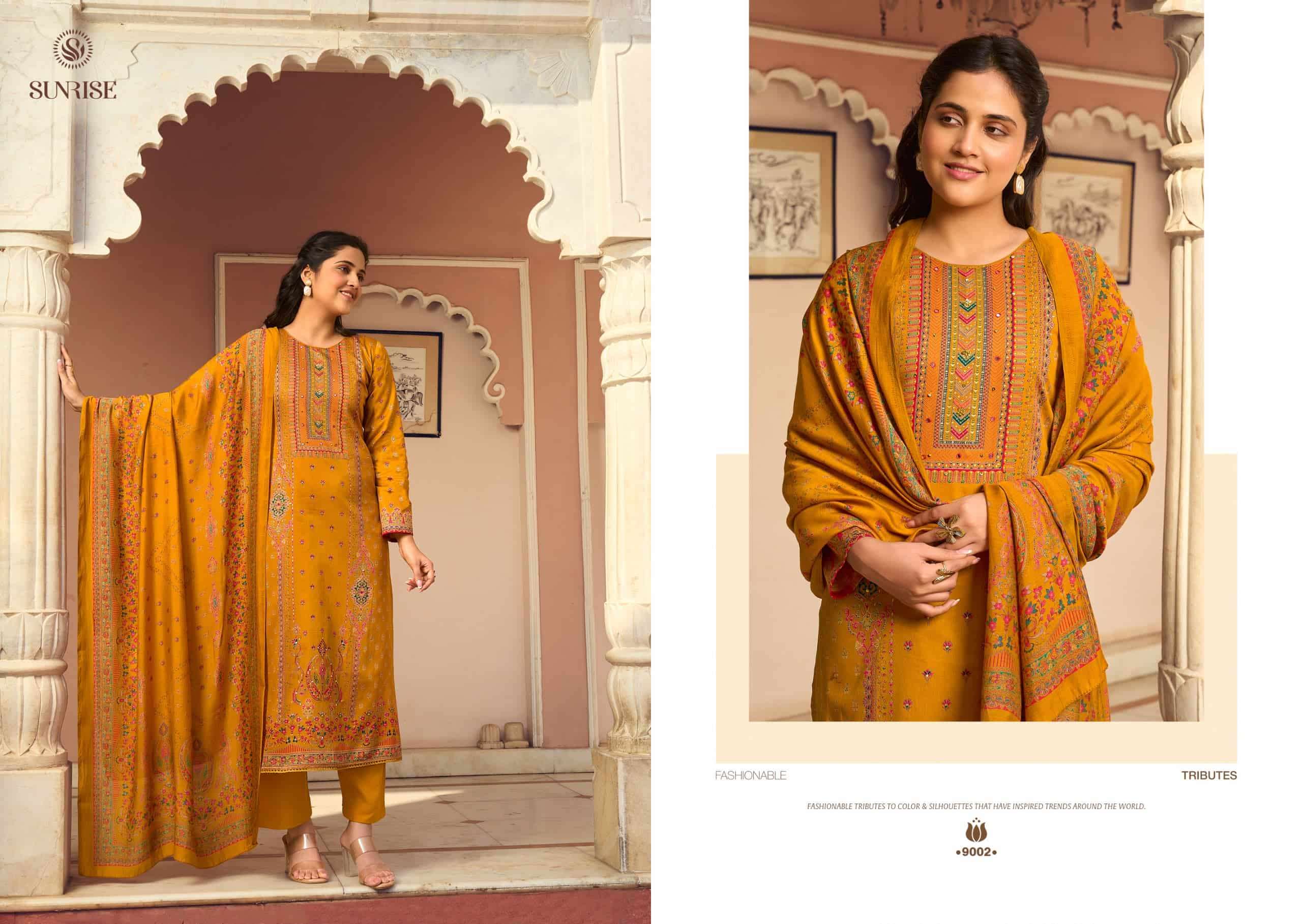 Sunrise Shilpa Vol 9 Jam Satin Dress Material
