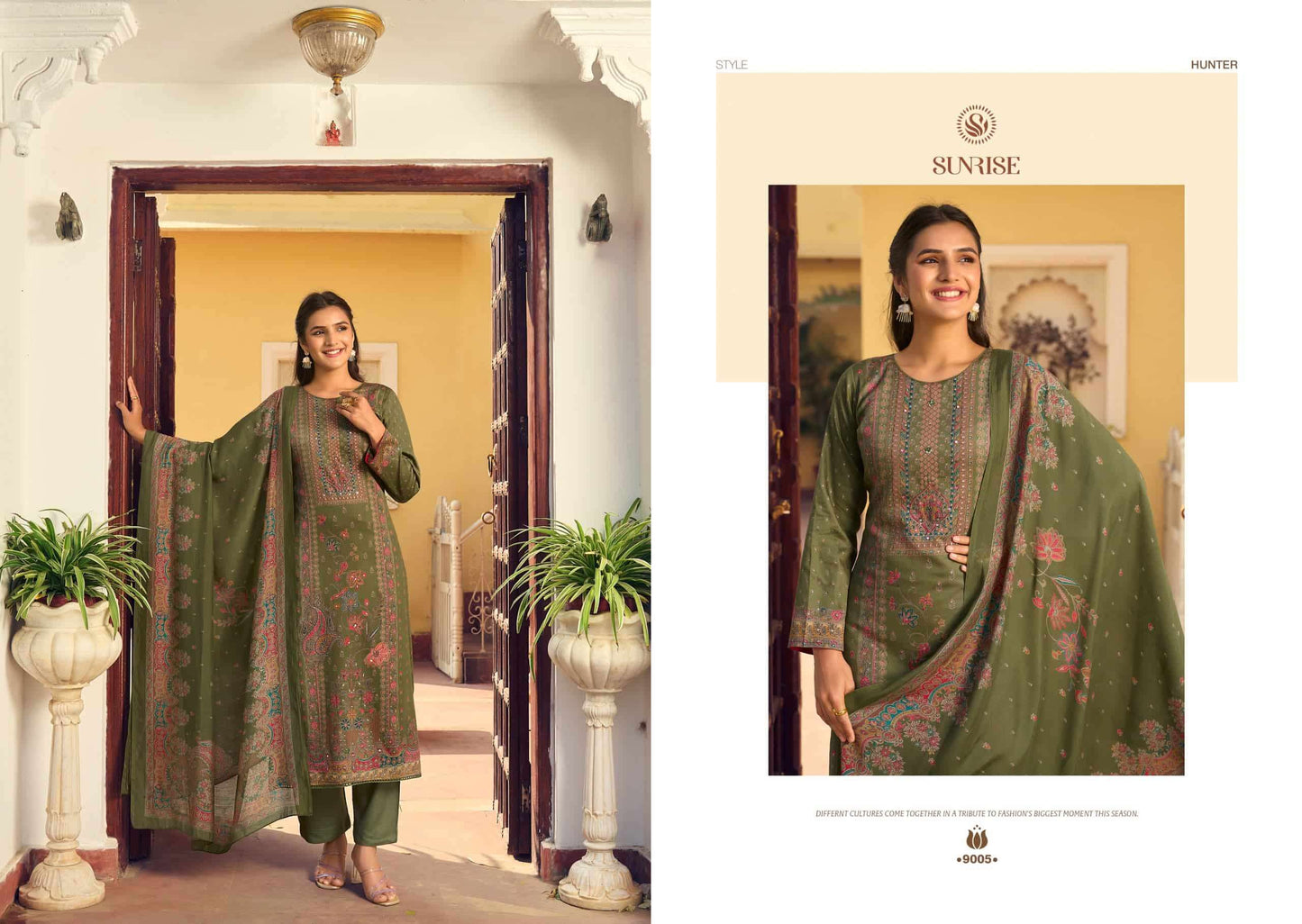 Sunrise Shilpa Vol 9 Jam Satin Dress Material