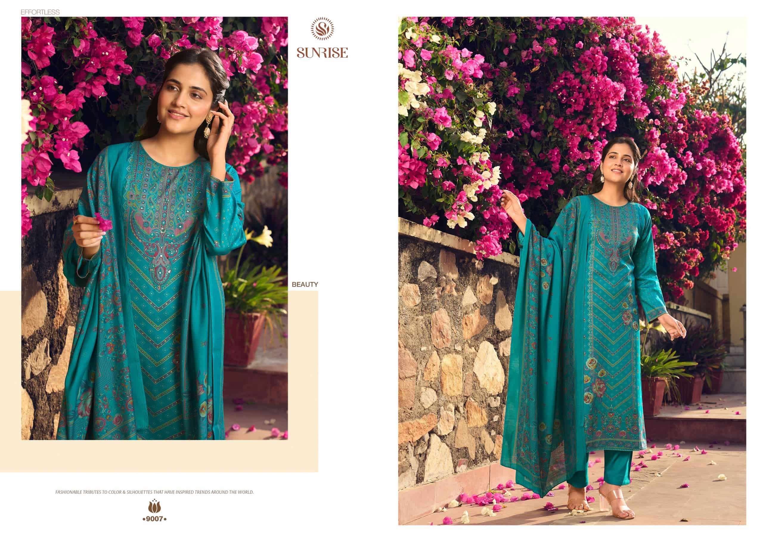 Sunrise Shilpa Vol 9 Jam Satin Dress Material