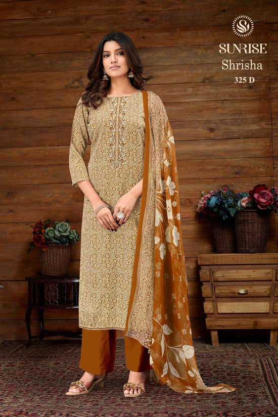 Sunrise Shrisha 325 Jam Satin Embroidered Dress Material - Amrah Wholesale
