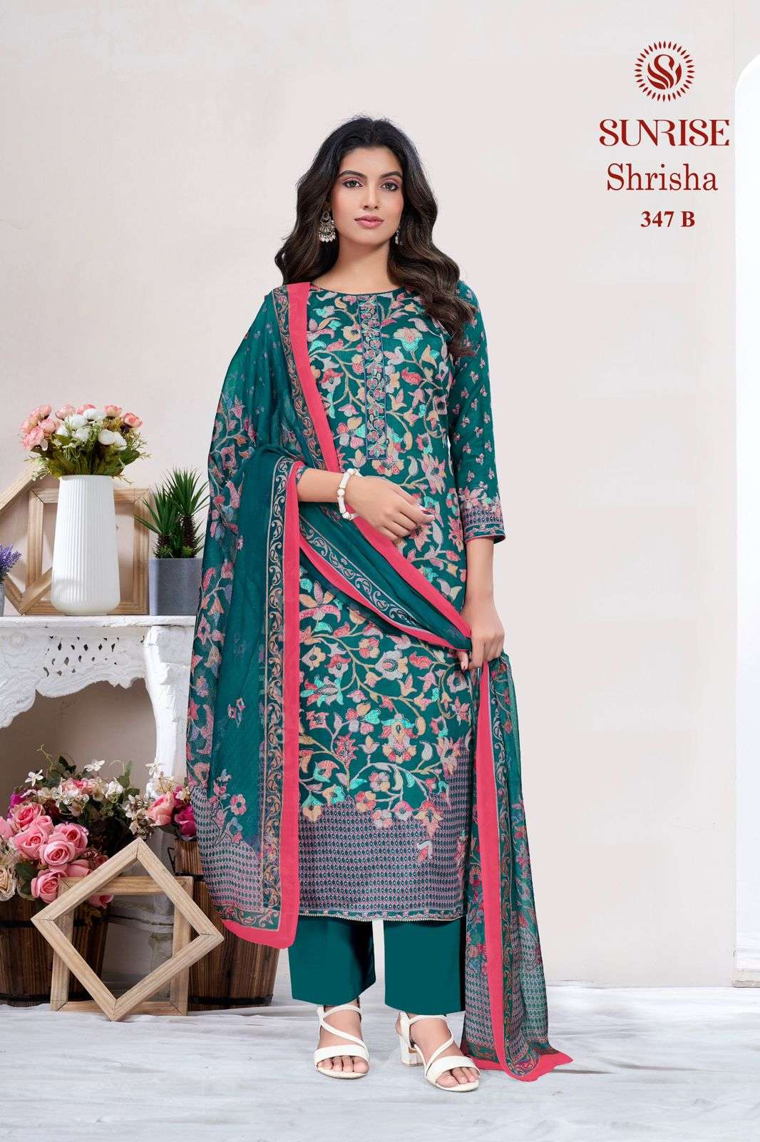 Sunrise Shrisha 347 Jam Satin Dress Material - Amrah Wholesale