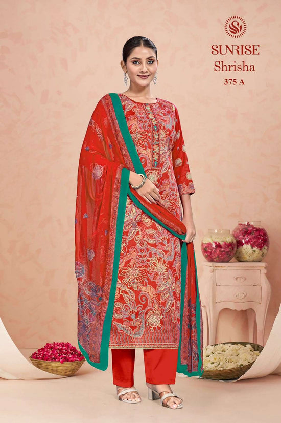 Sunrise Shrisha 353 Jam Satin Pakistani Suit