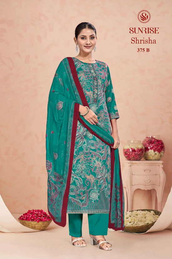 Sunrise Shrisha 353 Jam Satin Pakistani Suit
