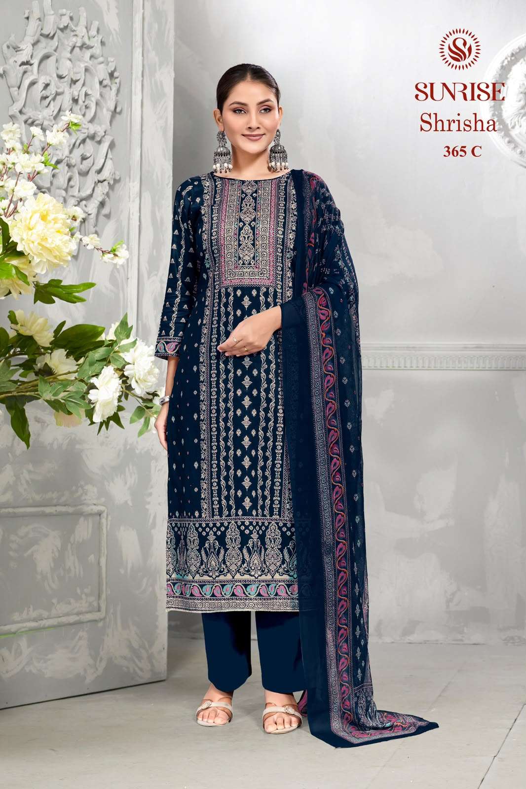 Sunrise Shrisha 365 Heavy Jam Satin Dress Material Collection