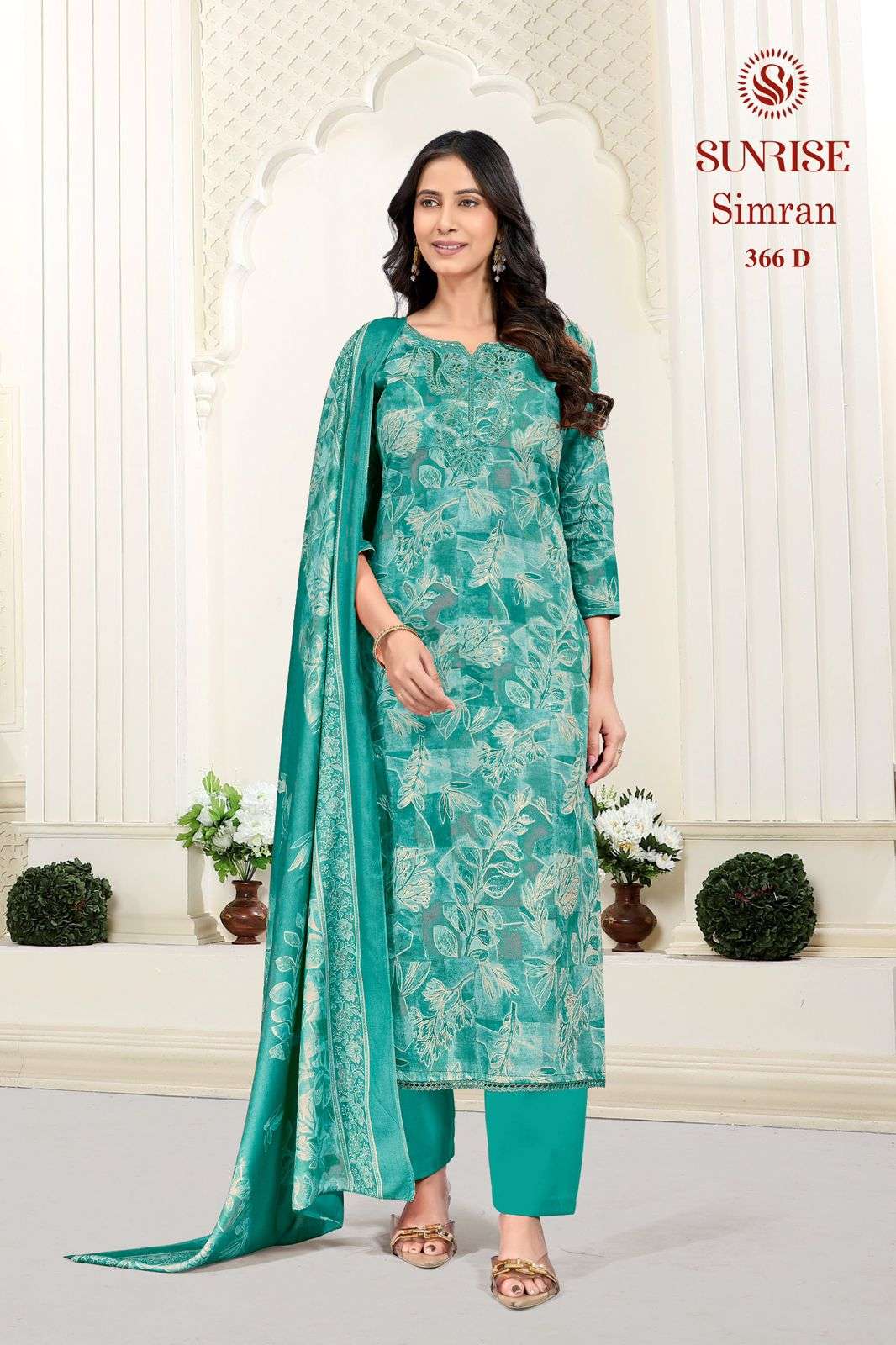 Sunrise Simran 366 Heavy Jam Satin Dress Material - Amrah Wholesale