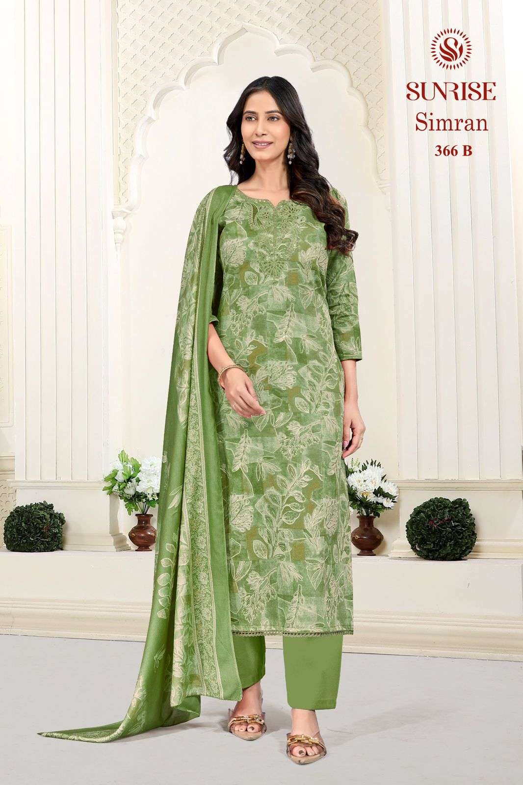 Sunrise Simran 366 Heavy Jam Satin Dress Material - Amrah Wholesale