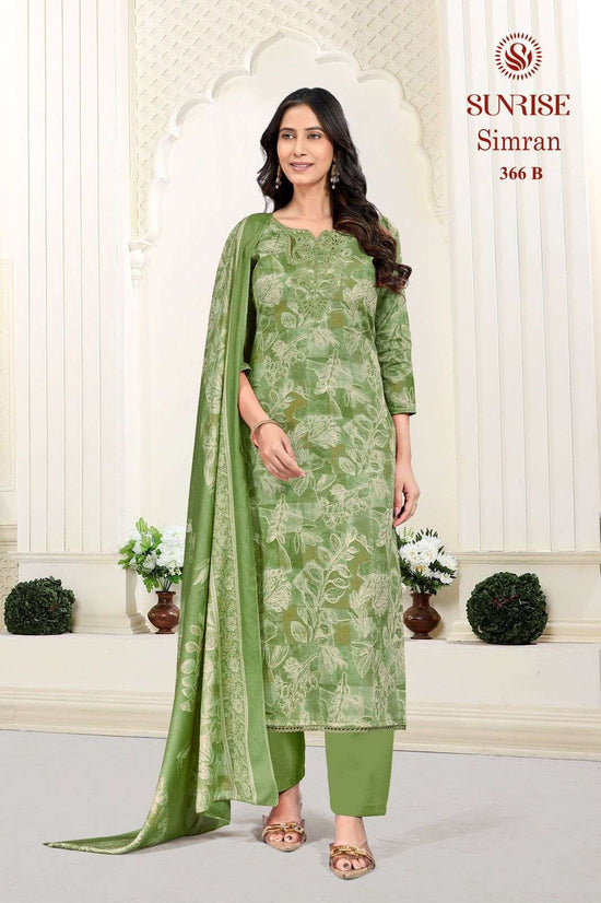 Sunrise Simran 366 Heavy Jam Satin Dress Material - Amrah Wholesale