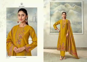 Sunrise Singhar Premium Vintage Silk Dress Material - Amrah Wholesale