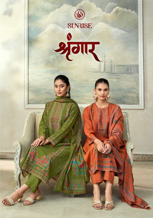 Sunrise Singhar Premium Vintage Silk Dress Material - Amrah Wholesale