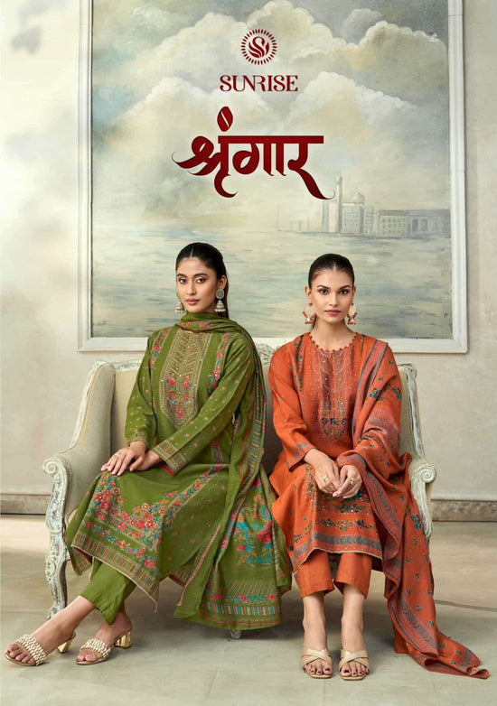 Sunrise Singhar Premium Vintage Silk Dress Material - Amrah Wholesale