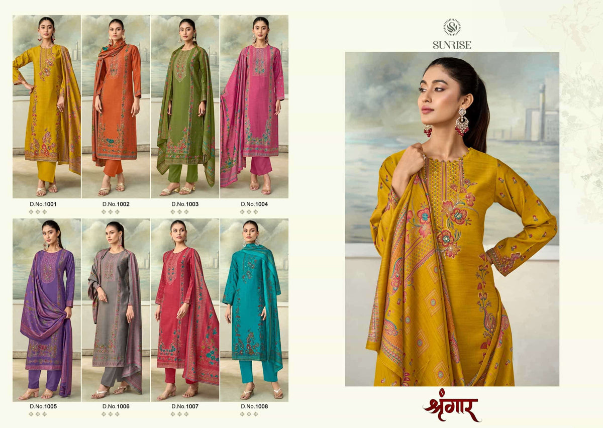 Sunrise Singhar Vintage Silk Dress Material